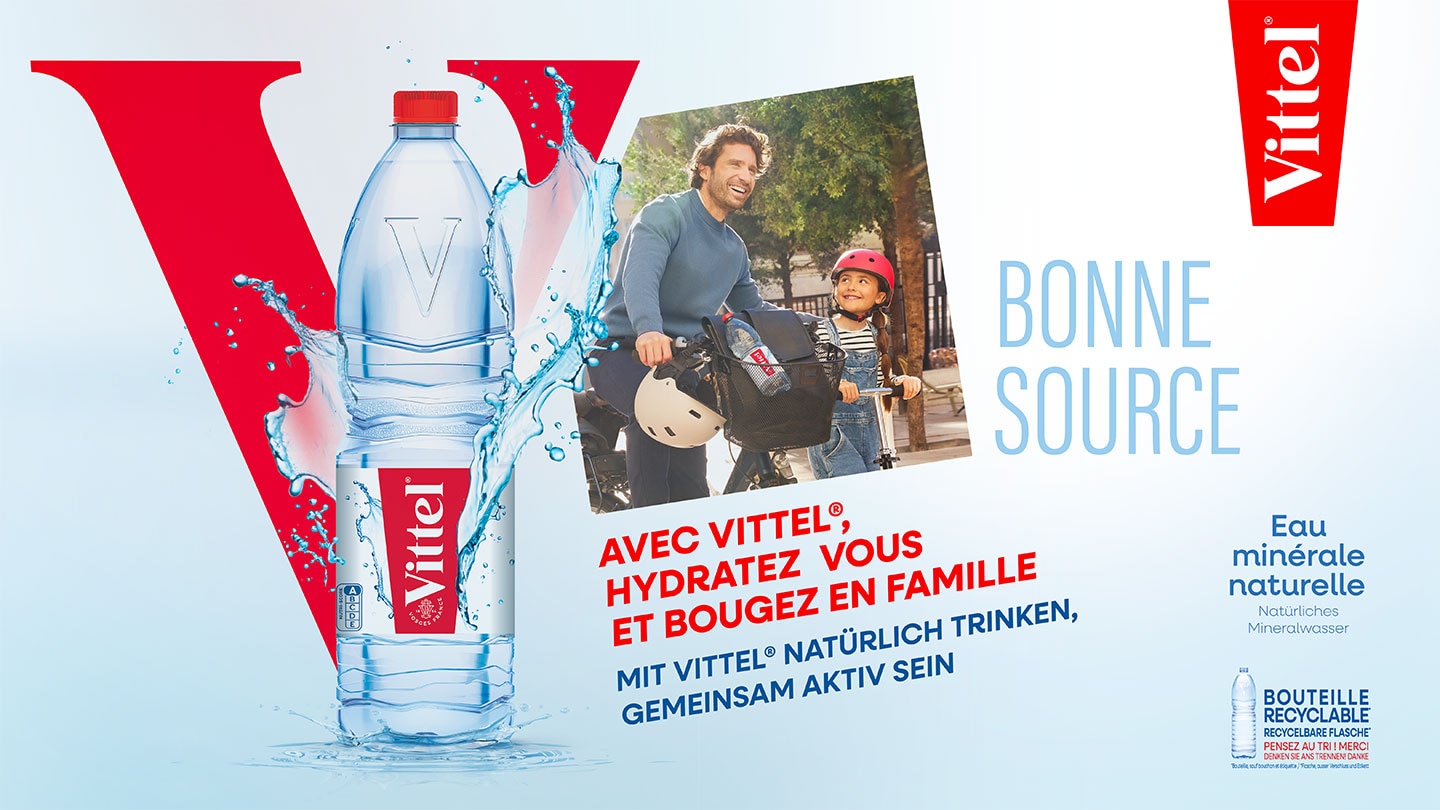 Découvrez notre eau minérale naturelle VITTEL®